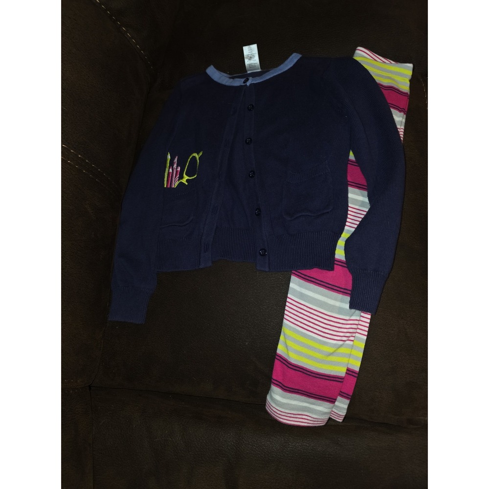 Gymboree outlet bright ideas back to school sweater 5 6 leggings size 5